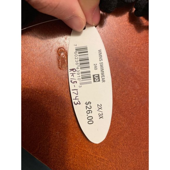 Womens Swimwear Pullover Swimsuit Cover Wave Zone Black Size 2X/3X - Picture 5 of 6